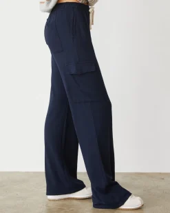 MONROW Softfleece Straight Leg Cargo Sweat DARKNAVY Outlet